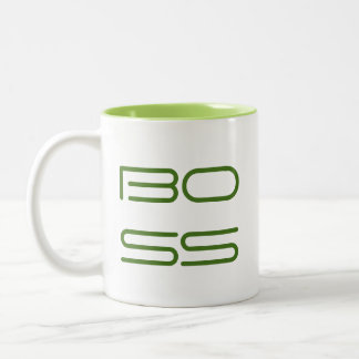 Boss Lady / Right Handed (Boss facing out) Two-Tone Coffee Mug