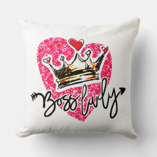 Boss Lady Throw Pillow
