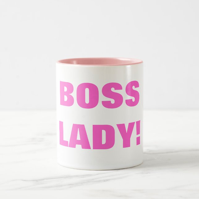 BOSS LADY! Two-Tone COFFEE MUG (Center)