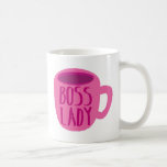 BOSS lady with a pink coffee cup<br><div class="desc">BOSS lady with a pink coffee cup</div>