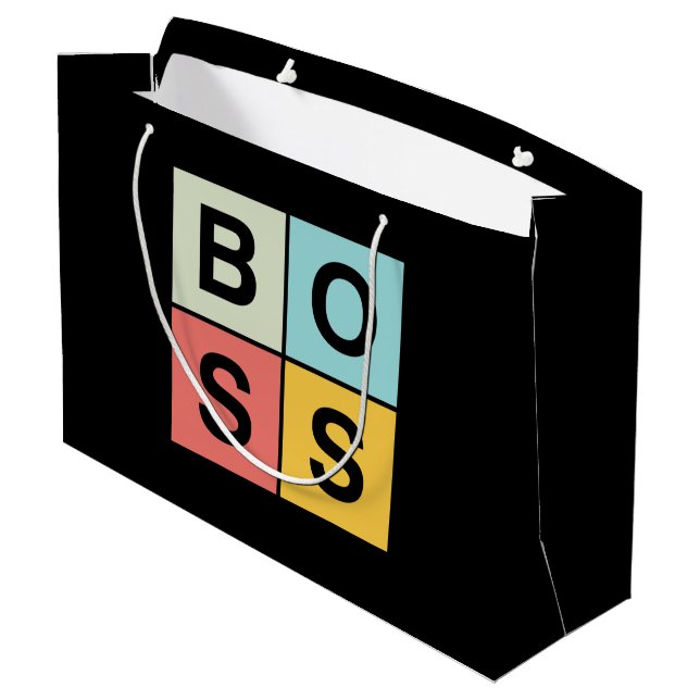 Boss Large Gift Bag (Back Angled)