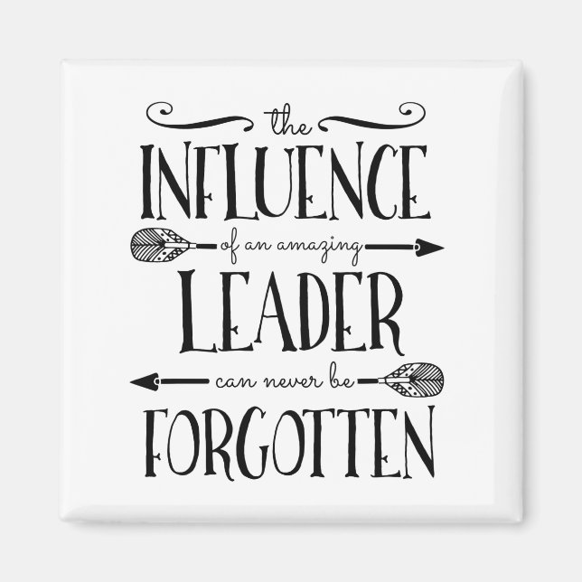 Boss, leader, mentor, gift thank you magnet (Front)