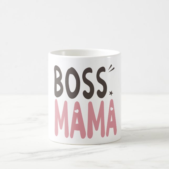 Boss Mama - Gift Idea for Mom Coffee Mug (Center)