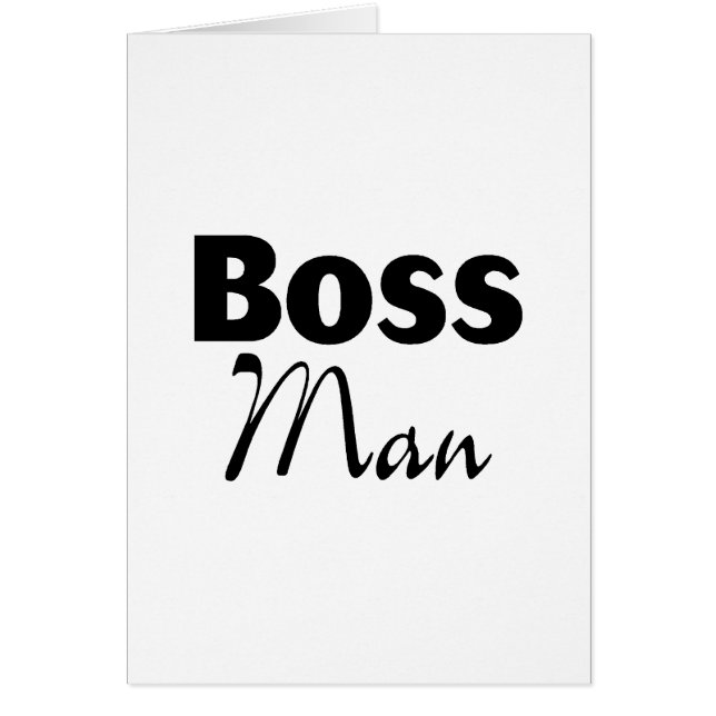 Boss Man (Front)