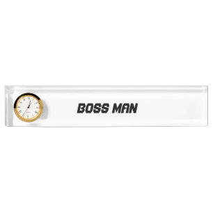 Boss Man Desk Plate