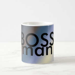 BOSS man mug silver/steal blue blends