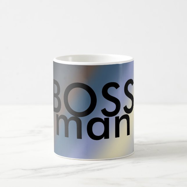 BOSS man mug silver/steal blue blends (Center)