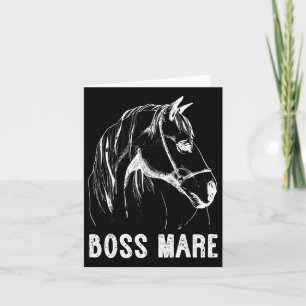 Boss Mare Horseback Riding Equestrians Men Horse W Card