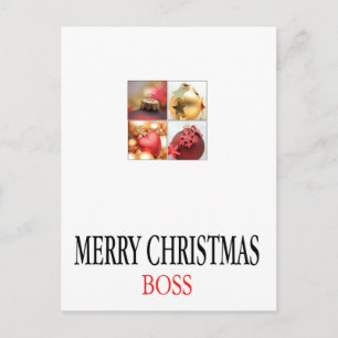 boss Merry Christmas card