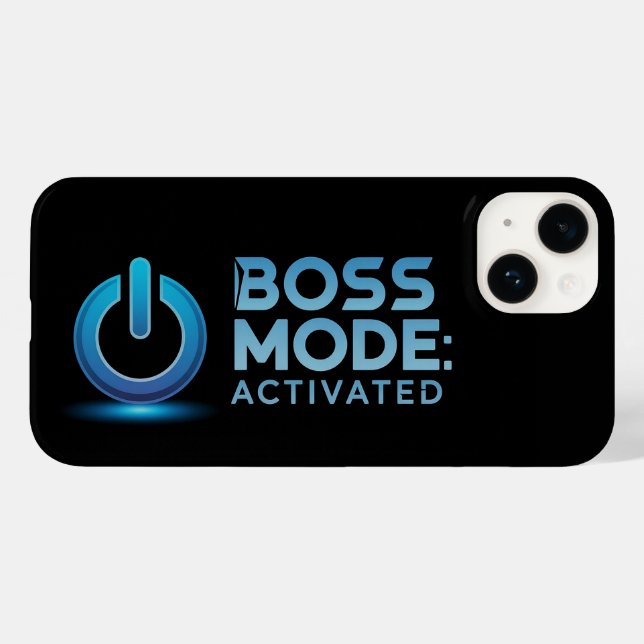 Boss Mode Activated Design: Power Up Your Style Case-Mate iPhone Case (Back (Horizontal))