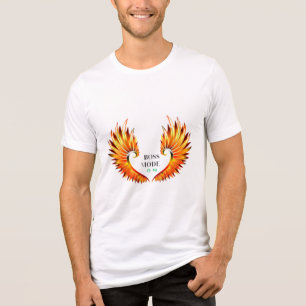 BOSS MODE ON Fiery Wings T-Shirt For Those Who Tri-Blend Shirt