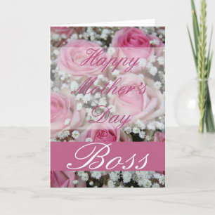 Boss Mother's Day rose card