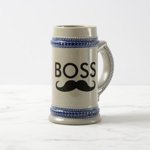BOSS Moustache Steins & Coffee mugs