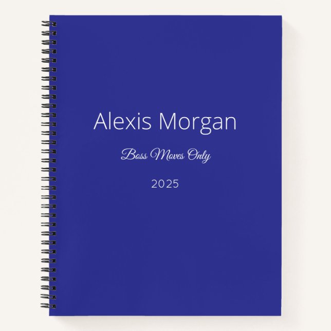 Boss Moves Daily Planner  Notebook (Front)