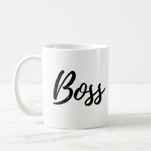 Boss Mug, Simple, Modern script Coffee Mug