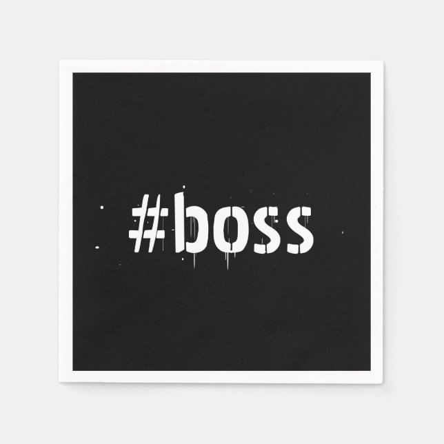 #boss - napkin (Front)