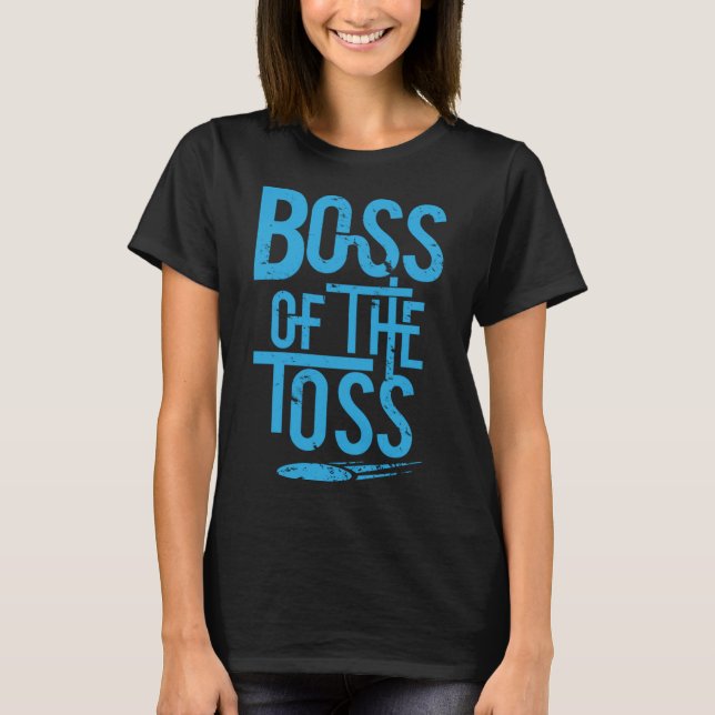 Boss Of The Toss Cornhole Shirt Funny Cornhole (Front)