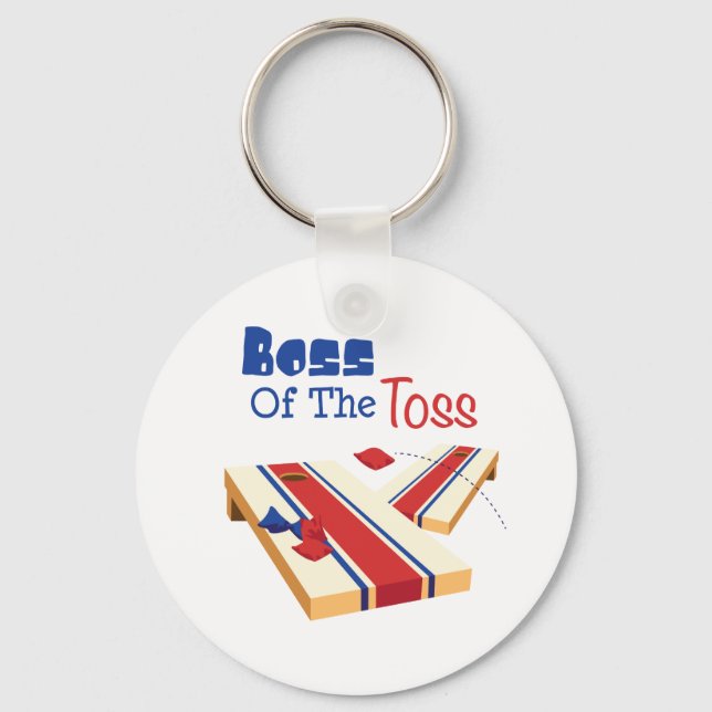 Boss of the Toss Keychain (Front)