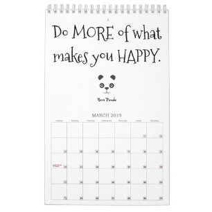 Boss Panda Positive Quotes Calendar