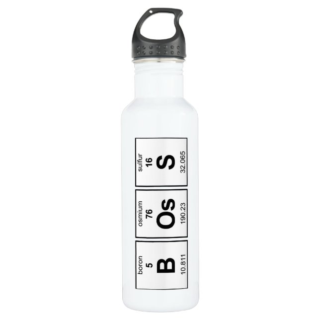 BOsS Periodic Table 710 Ml Water Bottle (Front)