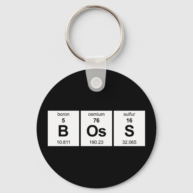 BOsS Periodic Table Keychain (Front)