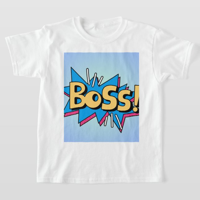 Boss print t shirt  (Laydown)