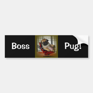 Boss Pug! Bumper Sticker