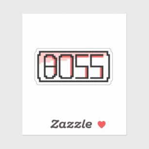 "BOSS" Retro font