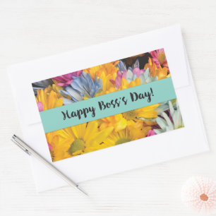 Boss’s Day Thanks Gerbera Daisies Sticker
