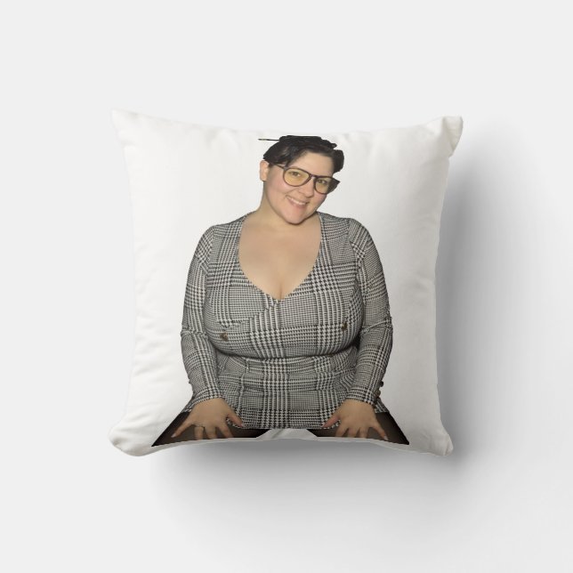 Boss same design on both sides throw pillow (Front)