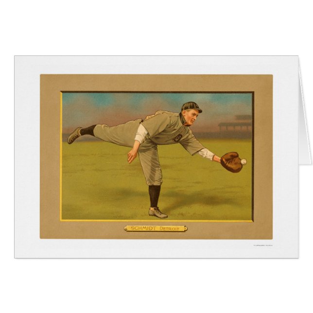 Boss Schmidt Tigers Baseball 1911 (Front Horizontal)