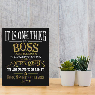 Boss THANK YOU mentor leader awesome boss Plaque