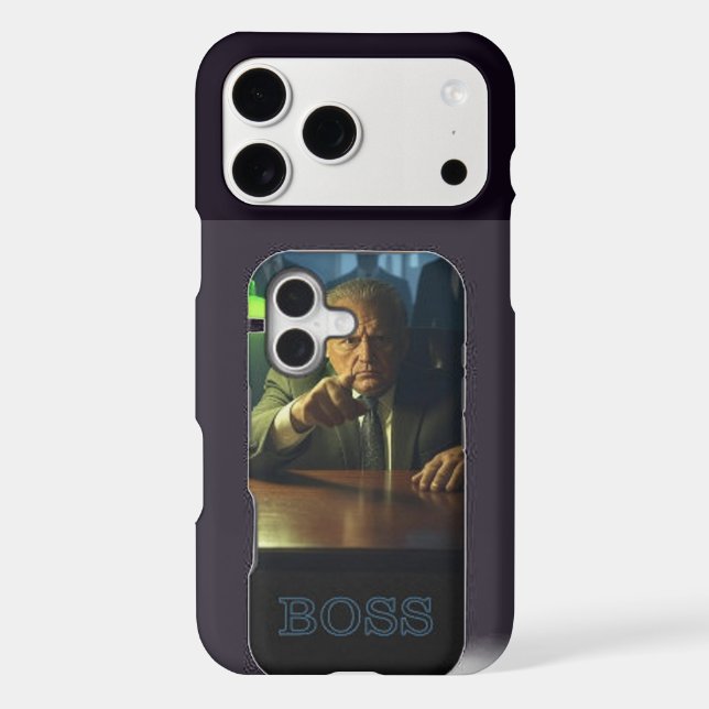 Boss w text Apple iPhone 17 Pro Max Slim case (Back)