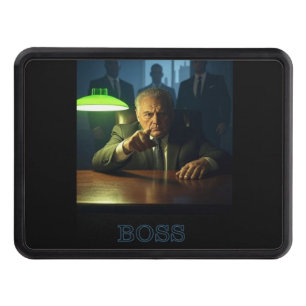 Boss w text hitch cover receiver