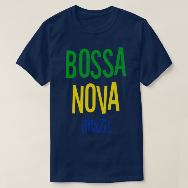 Bossa Nova Brasil Vintage Jazz Music  T-Shirt (Design Front)