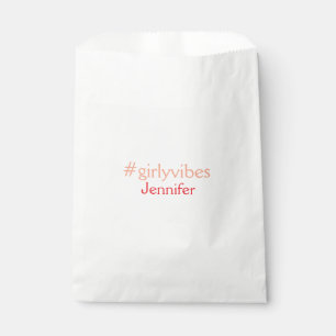 Bossbabe hashtag light pink add name girl boss  favour bag