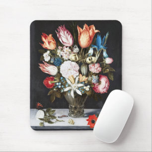 Bosschaert Flower in Glass Baroque Floral Painting Mouse Pad