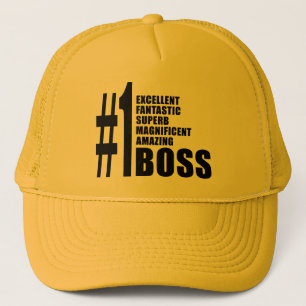 Bosses Birthdays Gifts : Number One Boss Trucker Hat