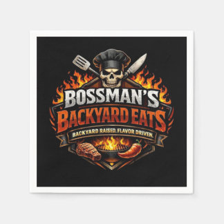 Bossman's Backyard Eats Napkin