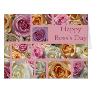Boss's Day rose card