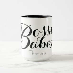 Bossy Babe Boss Customize Name Mug