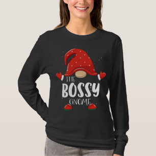 Bossy Gnome Matching Family Christmas Pajama T-Shirt
