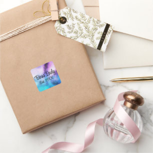 Bossy Lady Est.  Square Sticker