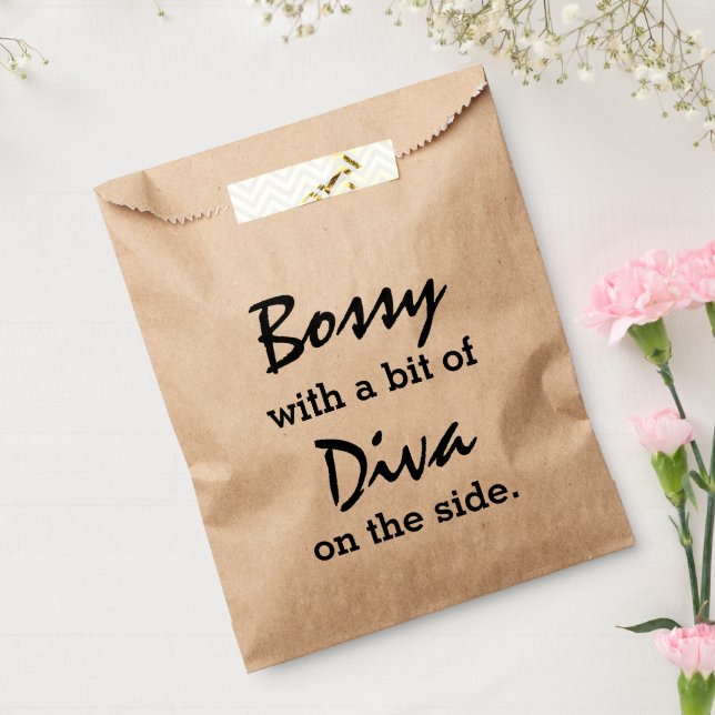 Bossy With A Bit Of Diva  Favour Bag (Sealed)
