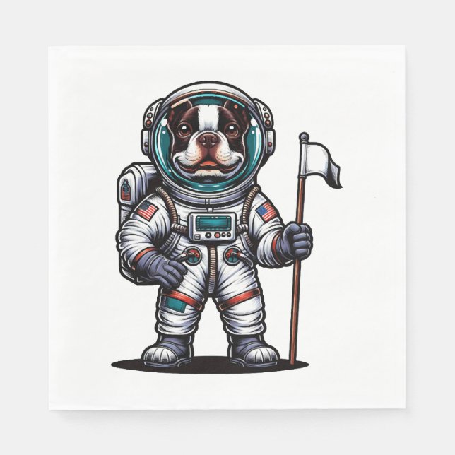 Bostie Astronaut  Napkin (Front)