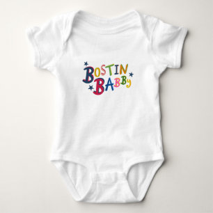 BOSTIN BABBY Black Country Words Baby Bodysuit