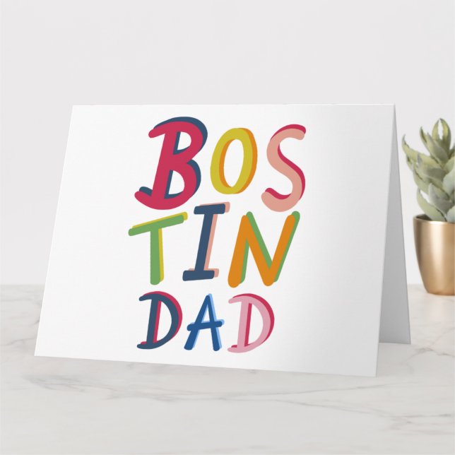 Bostin Dad Black Country Birthday or Father's Day  Card (Small Plant)