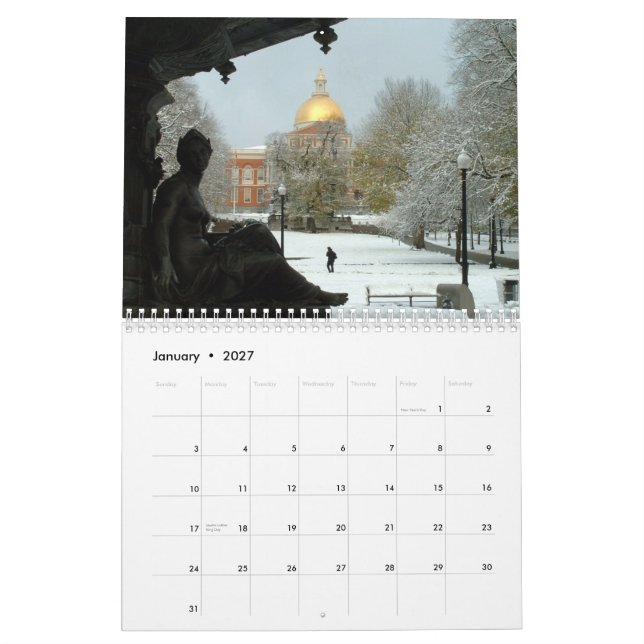 Boston 2010 calendar (Jan 2027)