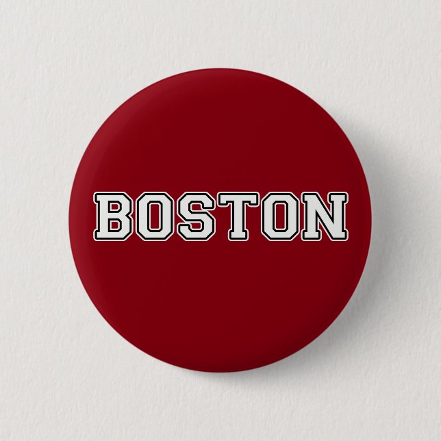 Boston 2 Inch Round Button (Front)