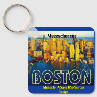 boston 2, Massachusetts - Customized Keychain